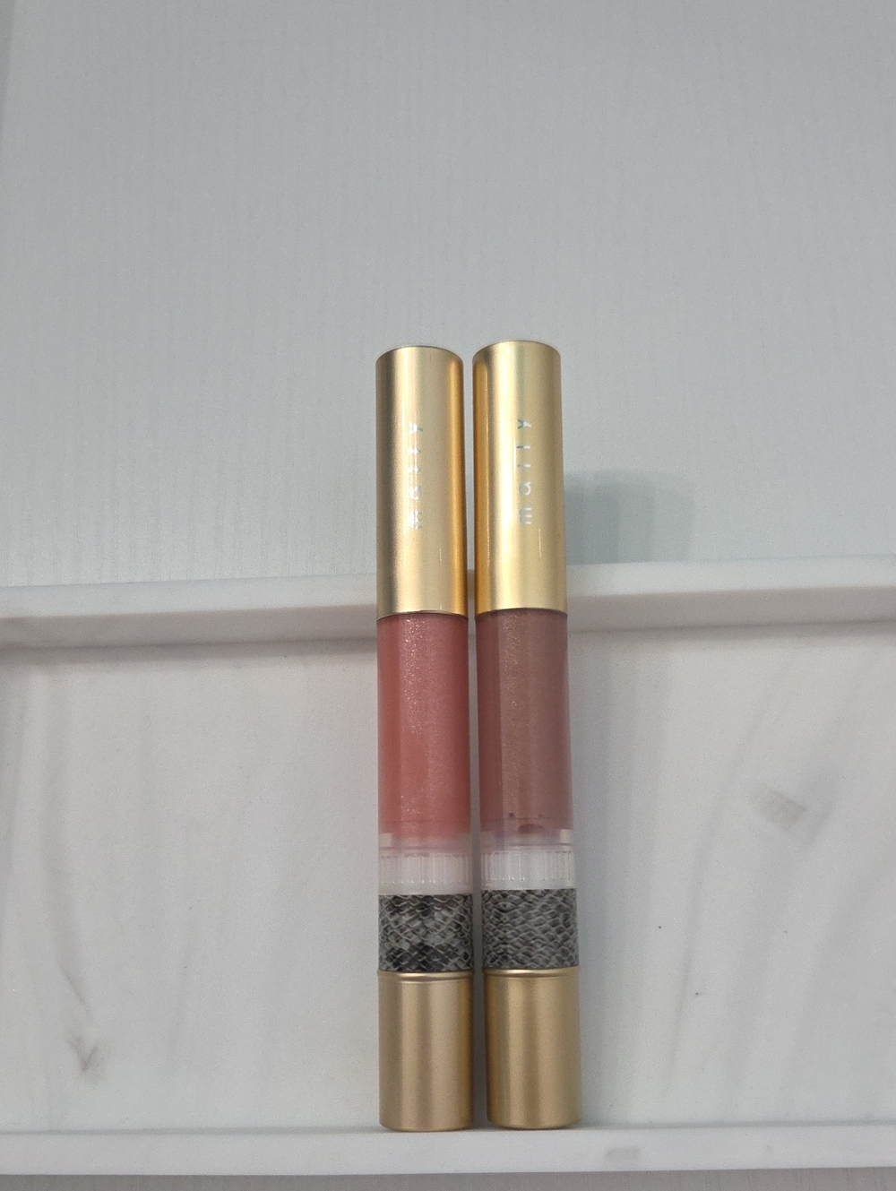 Mally Liquid Lip Stick Duo In Super Natural & Mally's Baby